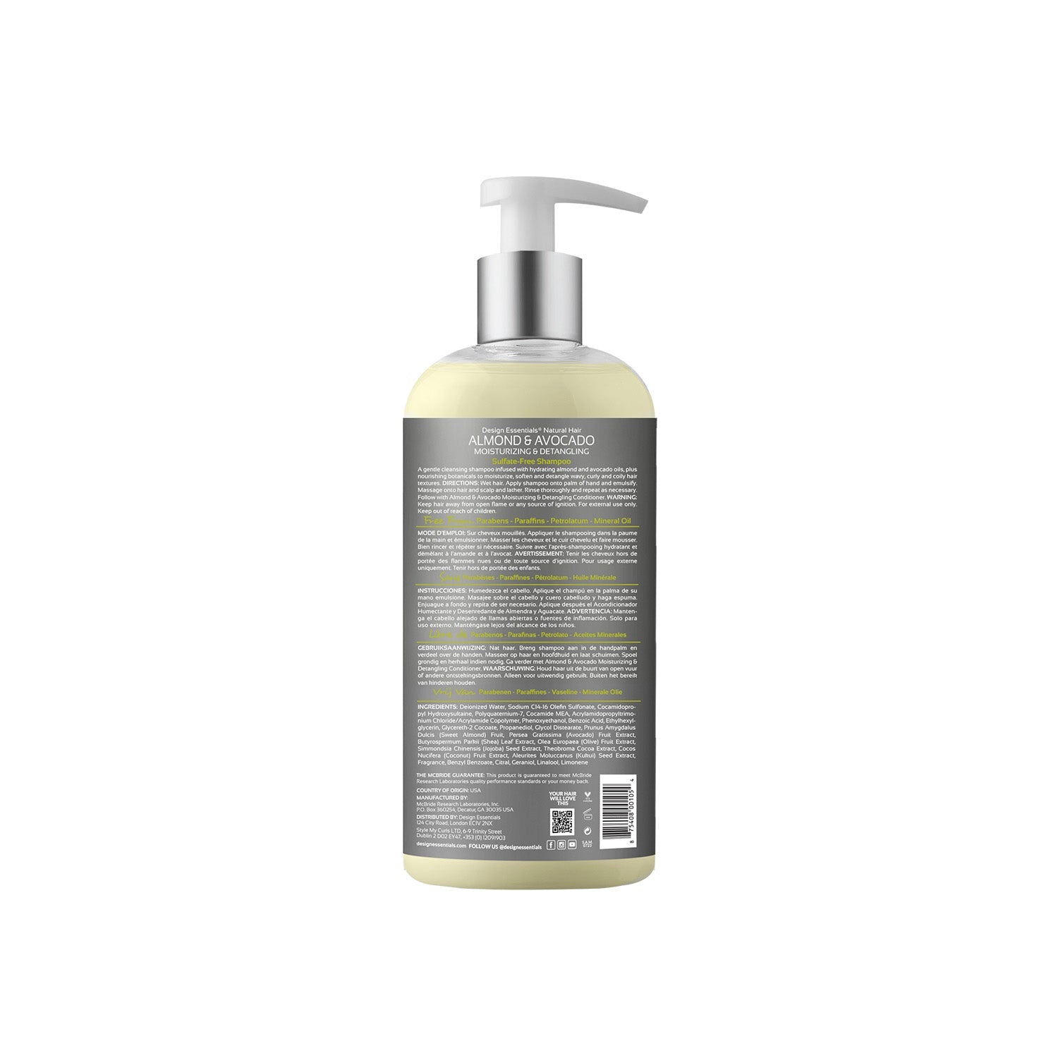 Almond & Avocado Moisturizing & Detangling Sulfate-Free Shampoo