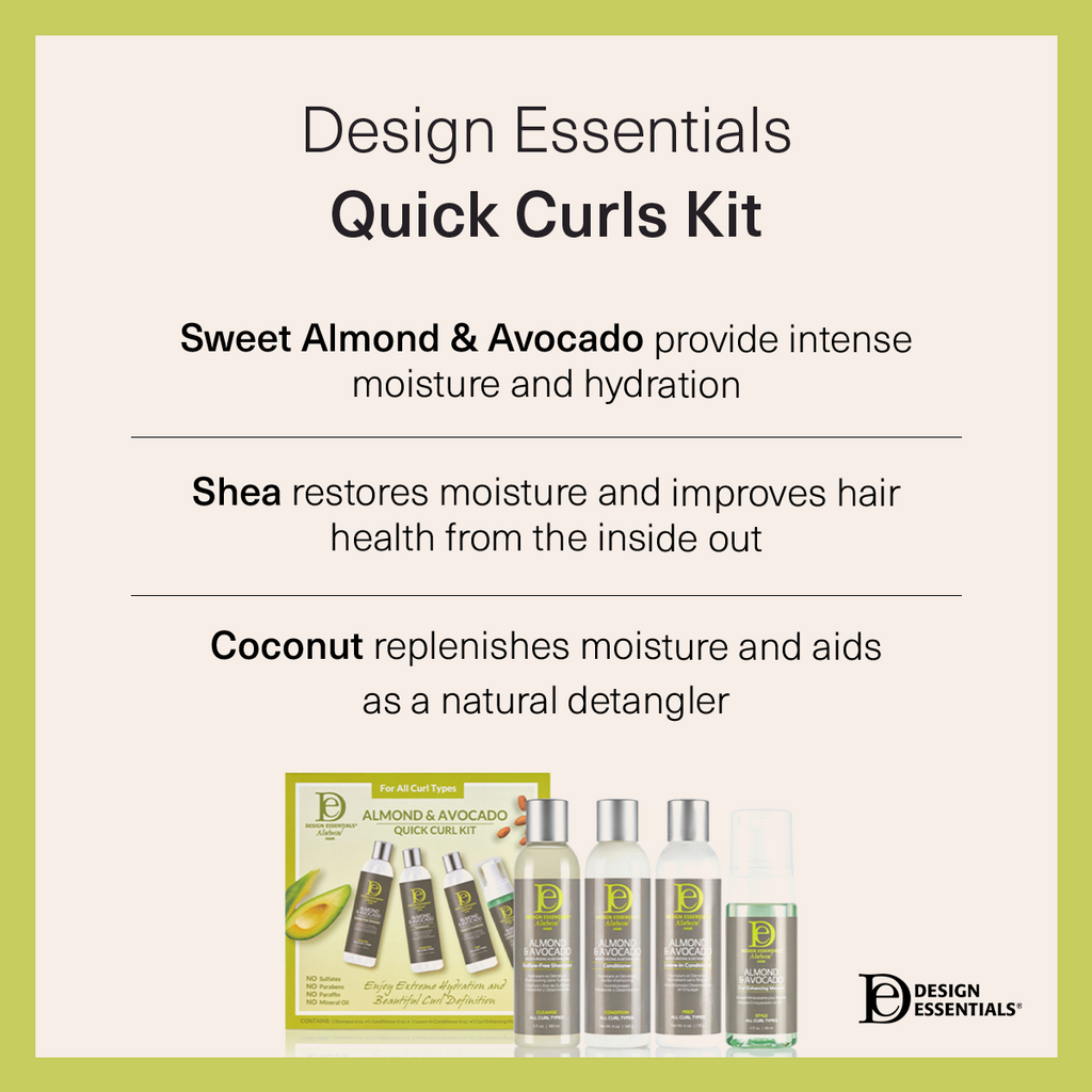 Almond & Avocado Quick Curl Kit