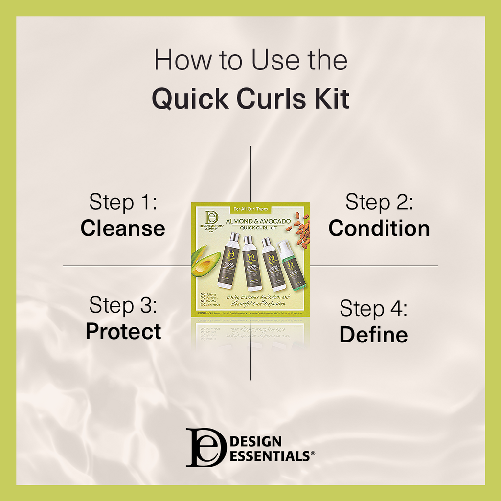 Almond & Avocado Quick Curl Kit